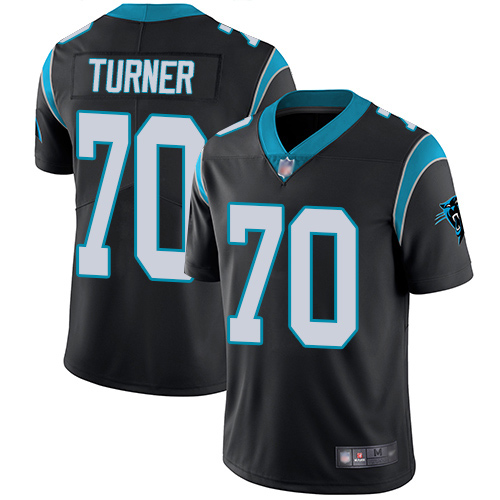 Carolina Panthers Limited Black Men Trai Turner Home Jersey NFL Football 70 Vapor Untouchable